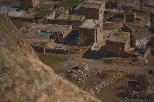 Preview: Goreme Valley with mountains caves and souvenirs