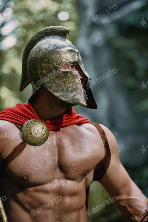 Preview: Spartan warrior in the woods