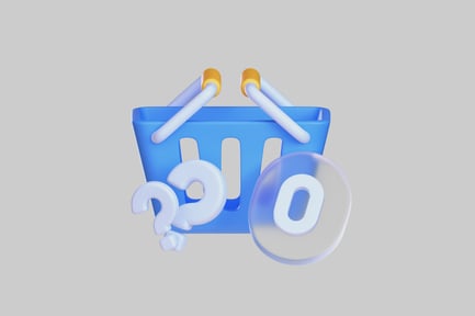 Preview: Empty shopping basket icon