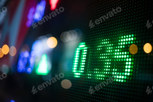 Preview: Stock market price display