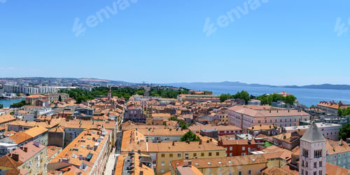 Preview: Old town of Zadar panoramic view, Dalmatia, Croatia.