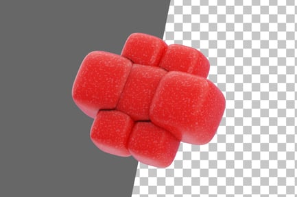 Preview: Clustered Block 3D Icon