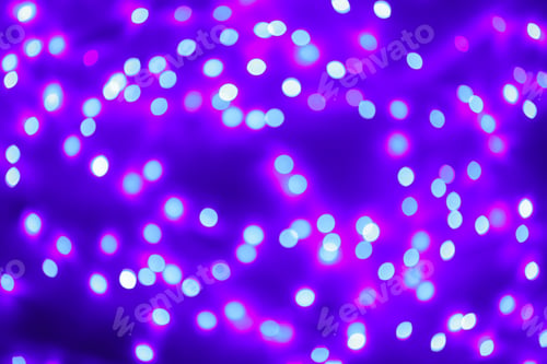 Preview: Beautiful glowing lights as background. Bokeh effect