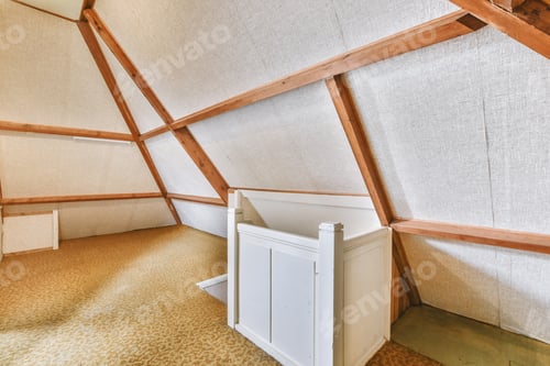 Preview: Light mansard bedroom with window