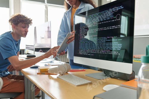 Preview: Students working in team at class