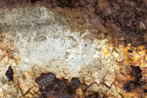 Preview: the old sheet metal was painted with white paint and covered with rust