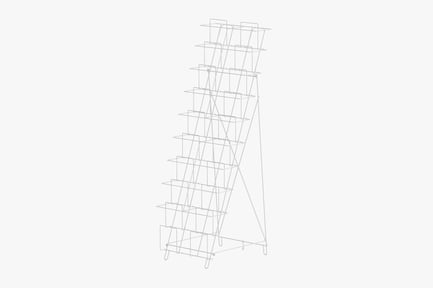 Preview: Wire Magazine Rack, Card and Book Display Shelving