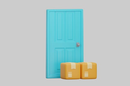 Preview: Delivery boxes at front door