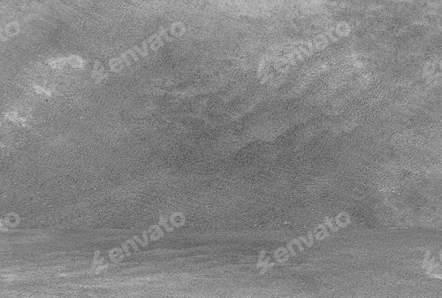 Preview: empty room with concrete wall, grey background