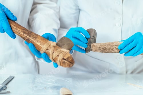Preview: Archaeology Researcher Reconstructing Ancient Tool