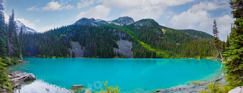 Preview: Joffre Lakes British Colombia Whistler Canada, colorful Joffre lakes national park in Canada