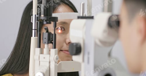 Preview: Woman checking on her eye