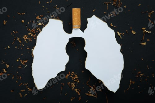 Preview: Lung health concept, harm of smoking on the lung