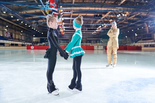 Preview: Two Cute Girls Figure Skating