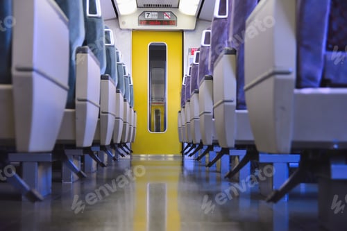 Preview: Inside train japan low angle transportation empty