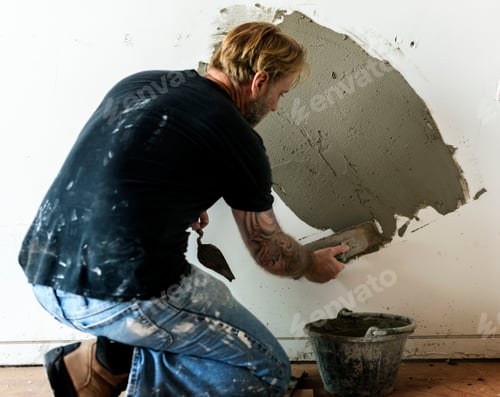 Preview: Plaster cement wall indoor construction