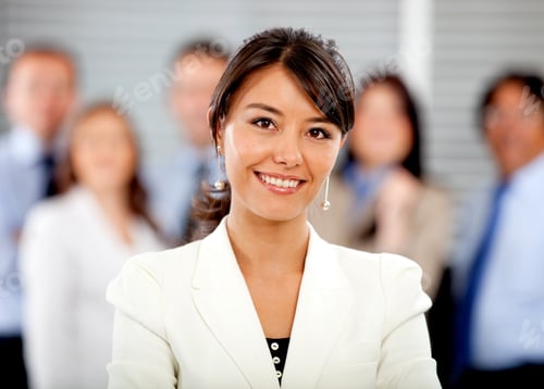 Preview: Business Woman Leading Her Team At The Office