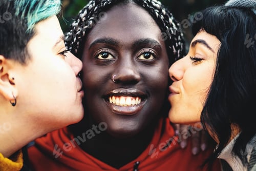 Preview: Three Women Posing Closely and Smiling Together