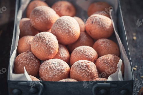 Preview: Sweet and tasty donut balls ready to eat