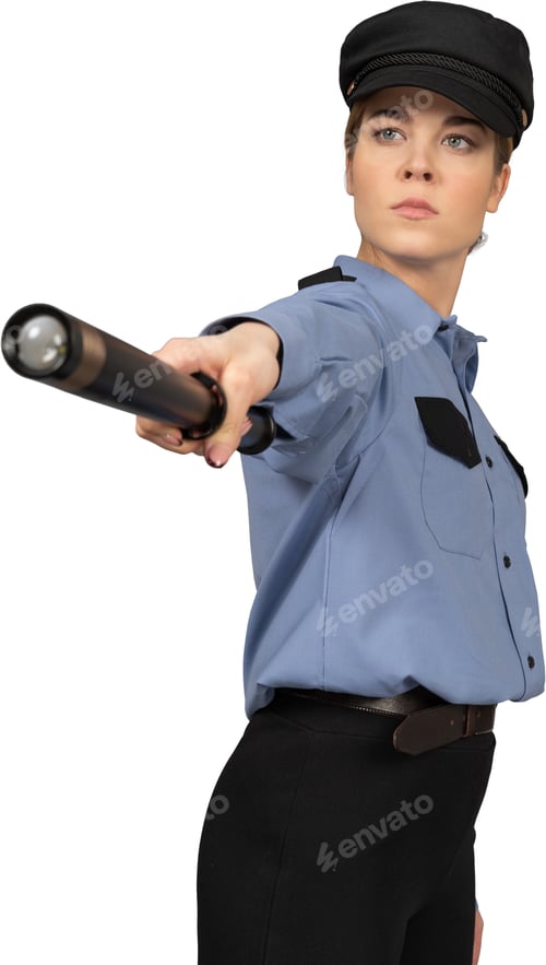Preview: a woman is holding a blow dryer