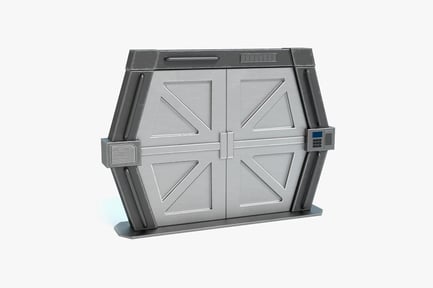 Preview: Futuristic Sliding Spacecraft Door
