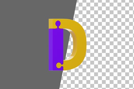 Preview: Puzzle D 3D Icon