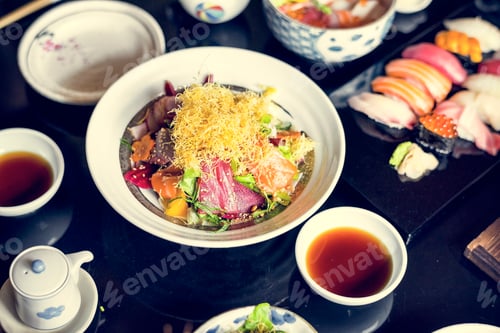 Preview: Sashimi japanese food healthy eating