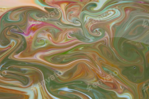 Preview: Fluid Art Background. Abstract Background With Paints On Liquid. Multicolored Pattern In Bright