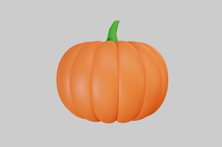 Preview: Pumpkin with stem
