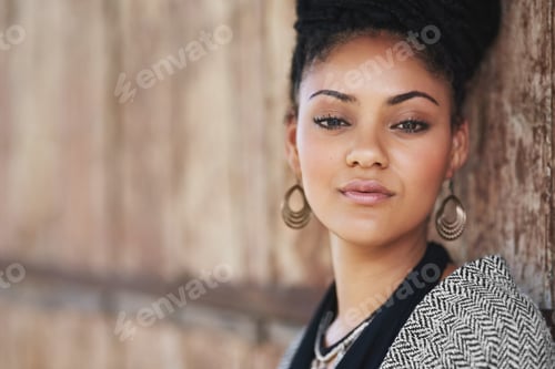 Preview: Believe in yourself a little more. Cropped shot of an attractive young woman posing outdoors.