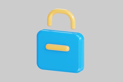 Preview: Cartoon unlocked padlock