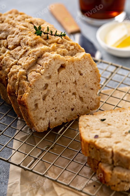 Preview: Beer bread on a cooling rack