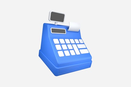 Preview: Cash Register Machine 3D Illustration