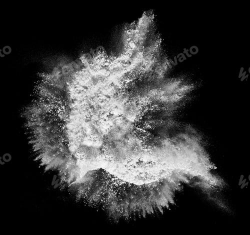 Preview: smoke powder explosion air background shape black