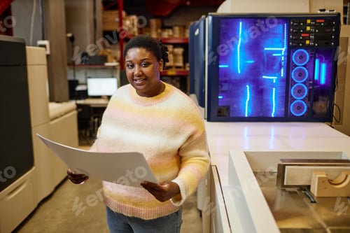Preview: Female Worker in Printshop