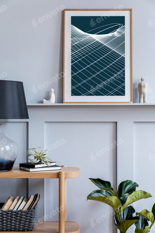 Preview: Stylish scandinavian living room interior