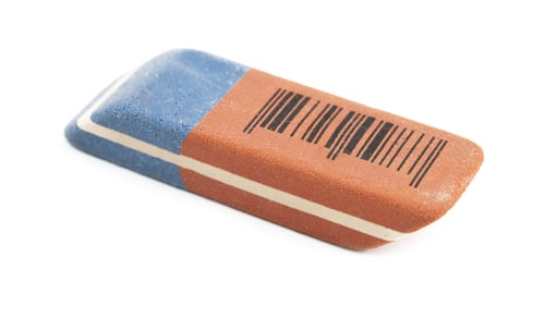 Preview: Close-up of Blue and Brown Eraser