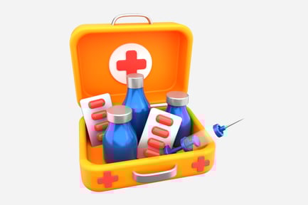 Preview: First aid Kit 3D Illustration