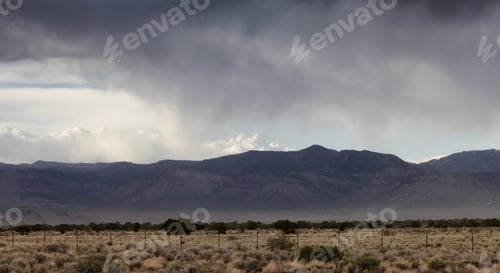 Preview: Stormy weather sky over the desert mountains in Utah, United States of America