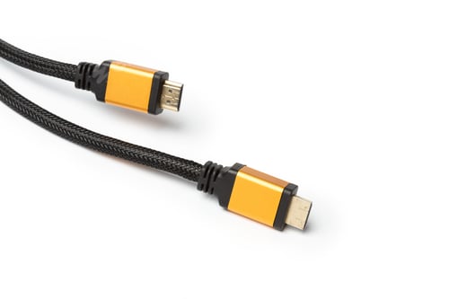 Preview: HDMI cable isolated on a white background