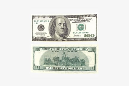 Preview: U.s. one hundred dollar bill (cl 01985909 b)