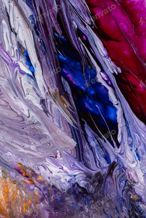 Preview: Abstract flow of liquid paints in mix