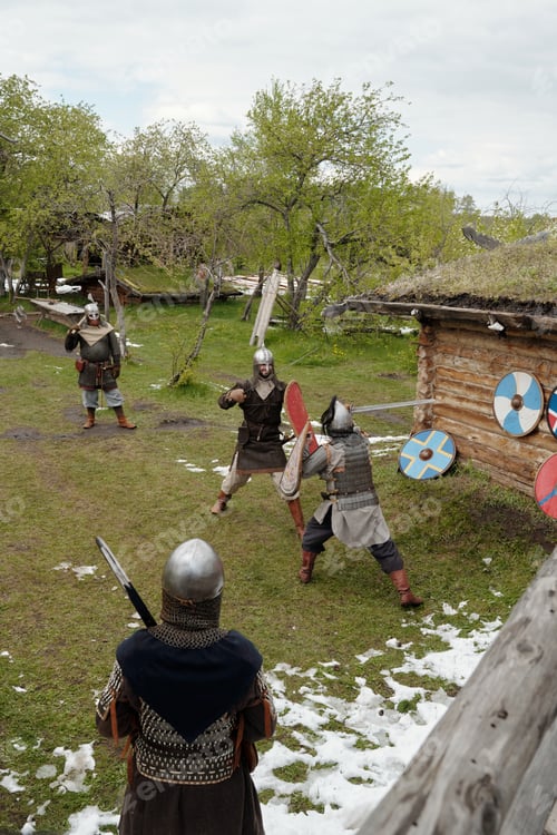 Preview: Engaging in Medieval Reenactment with Armor and Shields