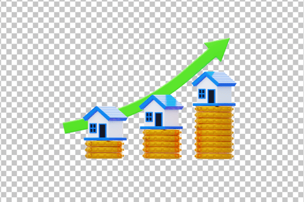 Preview: Rising House Prices 3D Icon