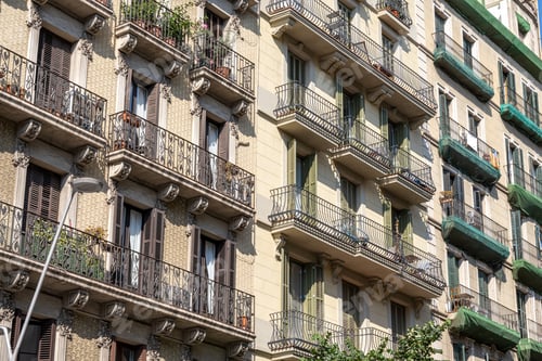 Preview: Typical facade of an apartment building