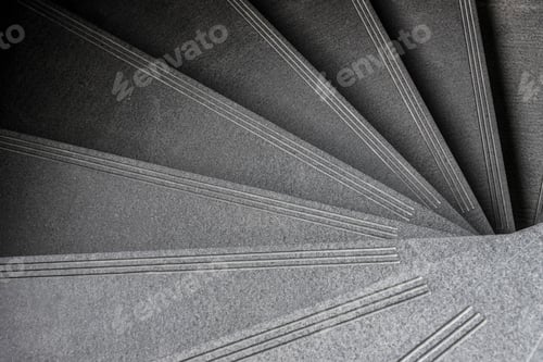 Preview: Modern spiral staircase. Luxurious interior at home or building.