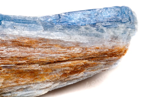 Preview: Macro mineral stone Kyanite a white background