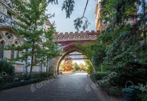 Preview: Gate at entrance of Vajdahunyad Castle - Budapest, Hungary