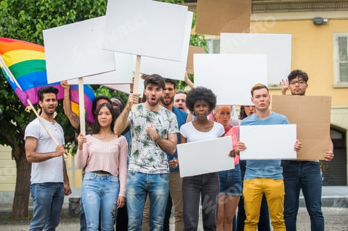 Preview: Activists demonstrating against social issues