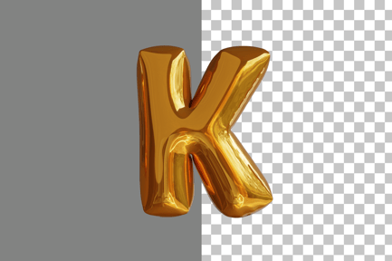 Preview: Alphabet Letter K 3D Icon